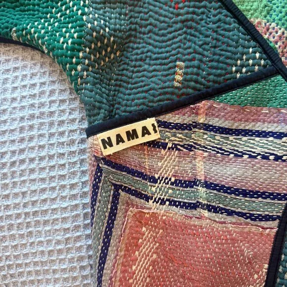 Namai Ladhiya Quilted Patchwork Kantha Jacket - Picture 6 of 10